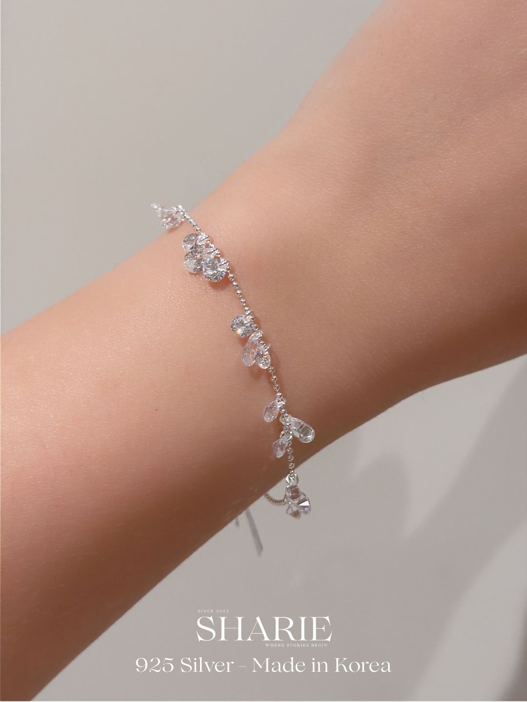 #689 | Shimmering Cascade Bracelet | 925 Silver