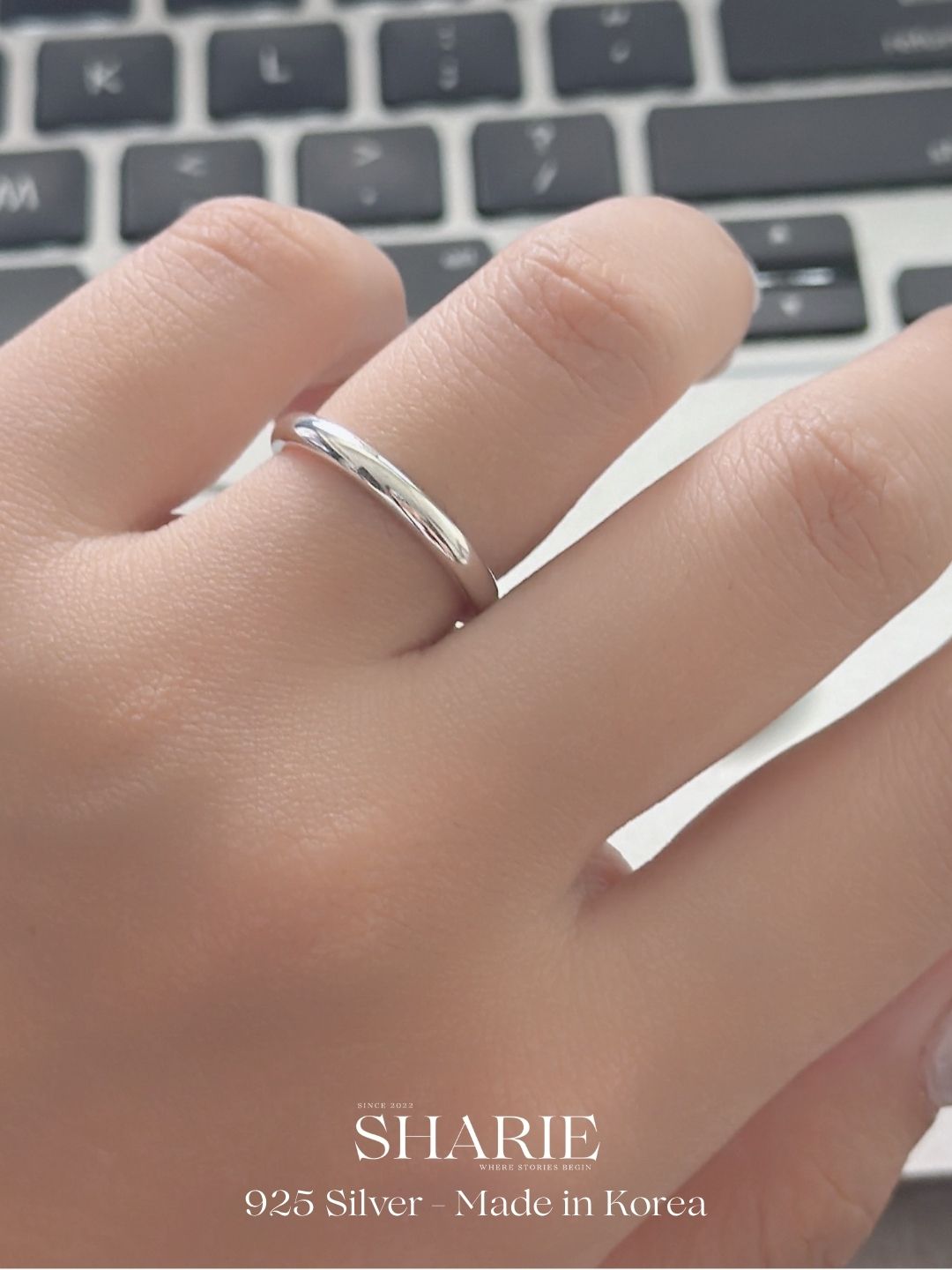 #686 | 3mm Classic Round Ring | Couple Ring with Engraving | 925 Silver
