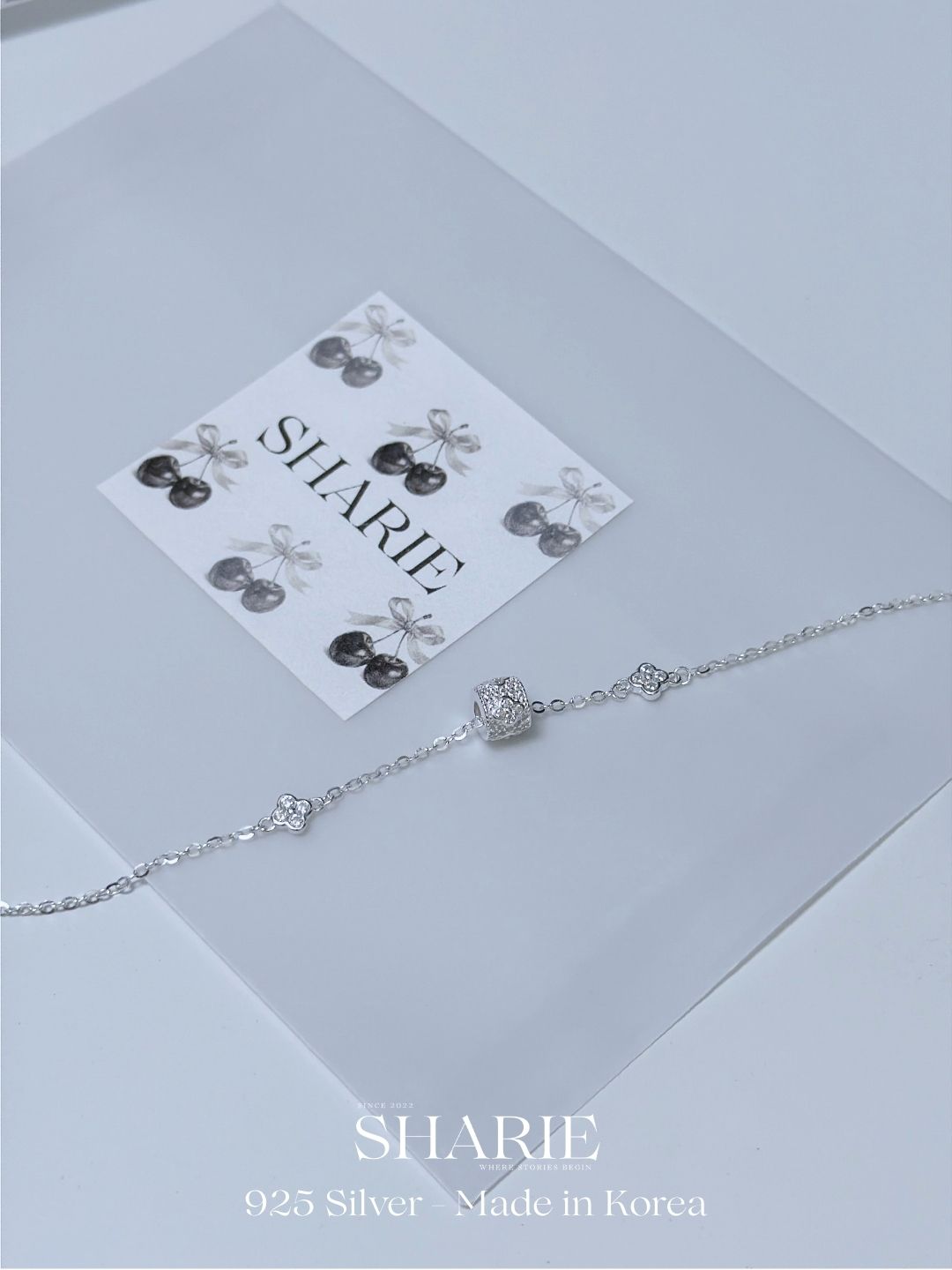 #412 | Four Leaf Lucky Charm Bracelet丨925 Silver