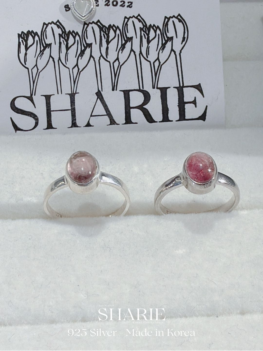 #396 | Natural Stone Pink Tourmaline Ring | 925 Silver