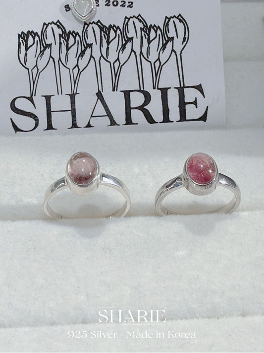 #396 | Natural Stone Pink Tourmaline Ring | 925 Silver