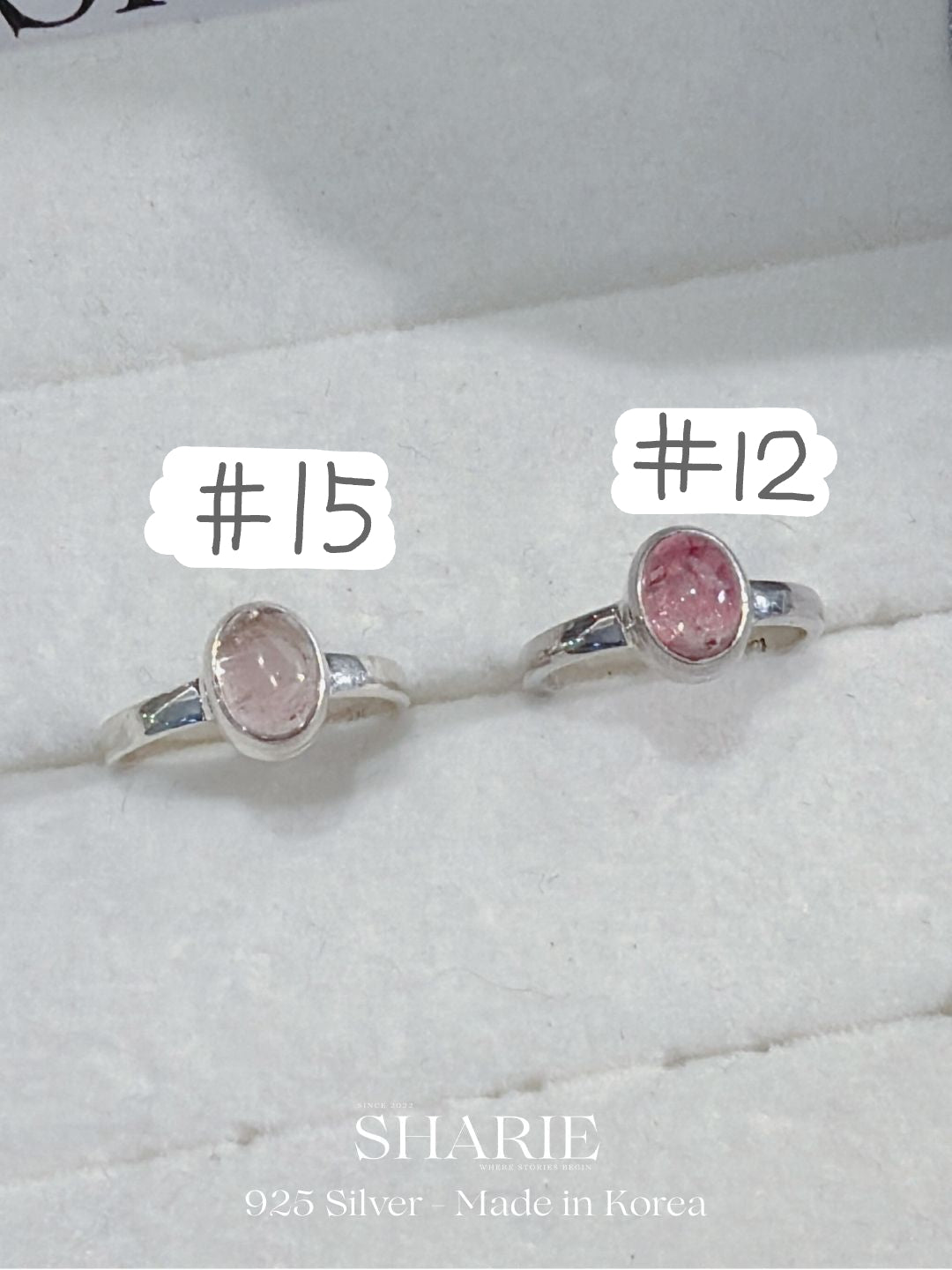#396 | Natural Stone Pink Tourmaline Ring | 925 Silver