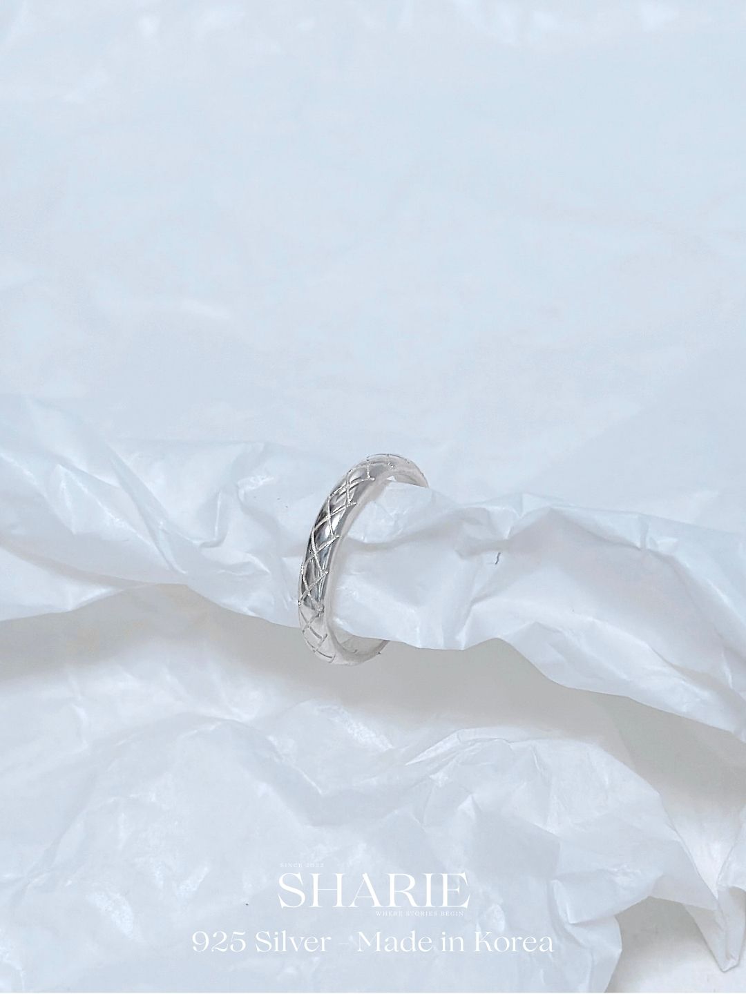 #574 | The Lattice 3mm Band Ring | 925 Silver