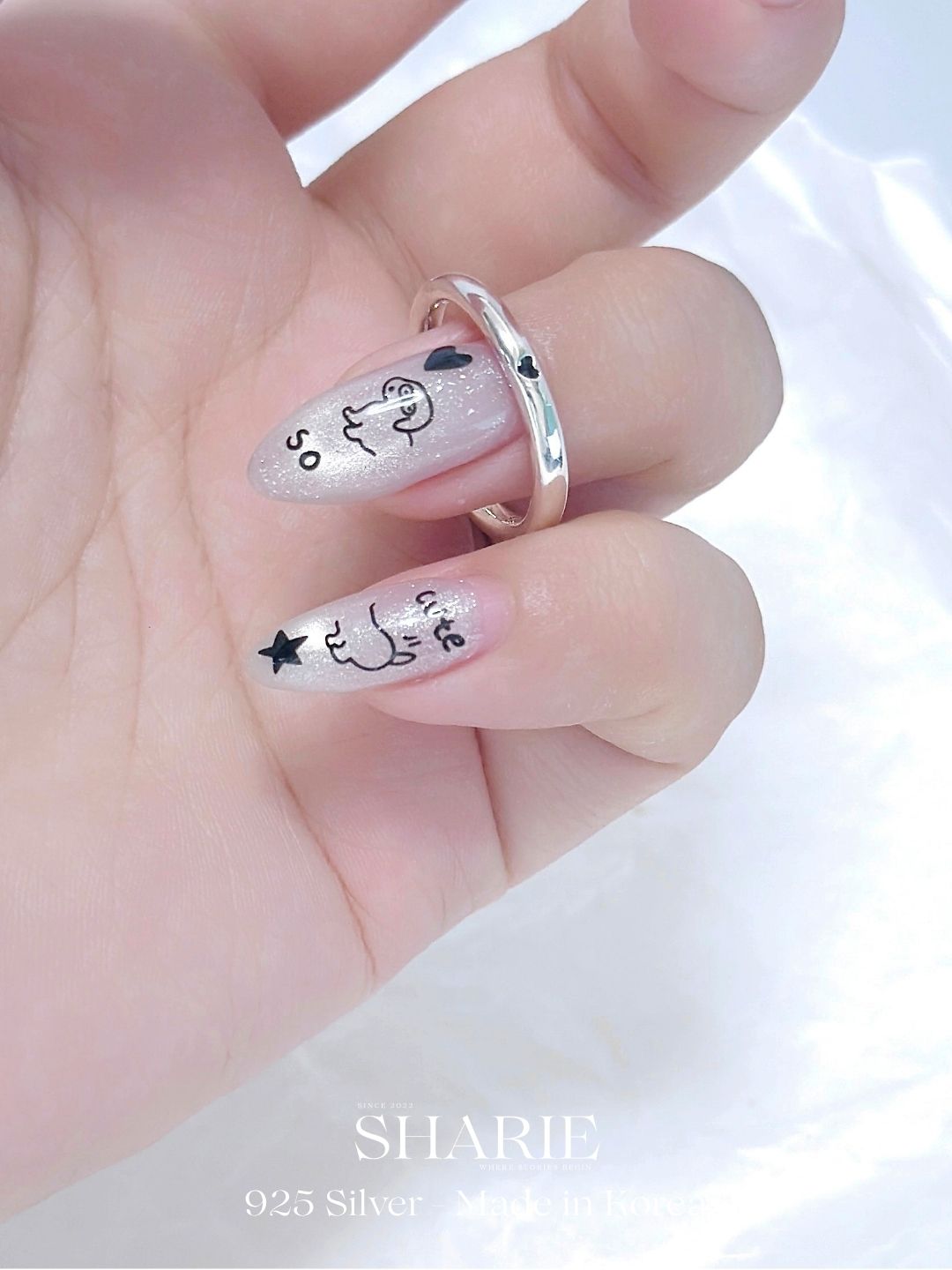 #570 | Little Heart Band Ring | 925 Silver