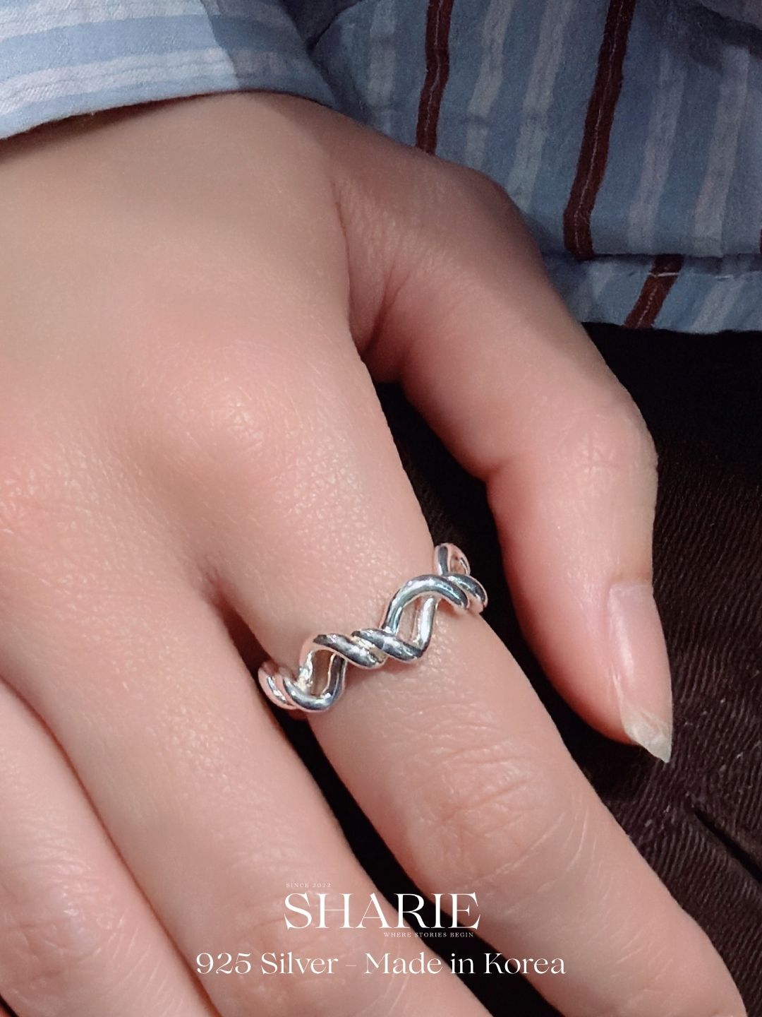 #578丨Liquid Silver Ring丨925 Silver