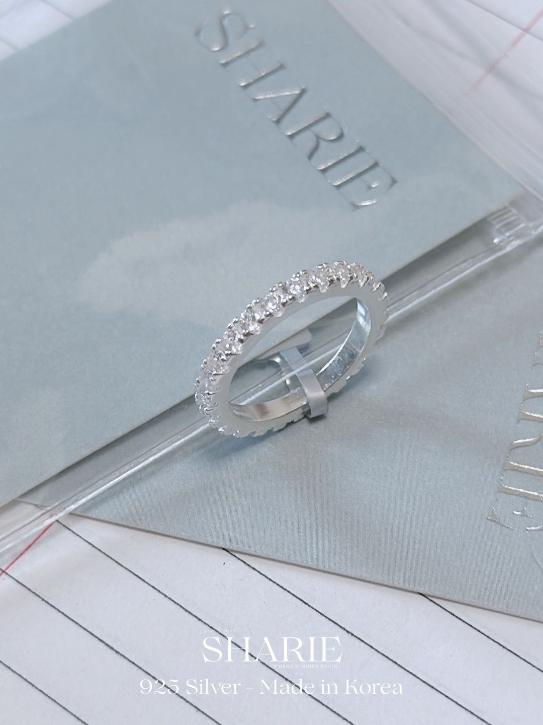 #675丨2.8mm CZ Eternity Band Ring丨925 Silver