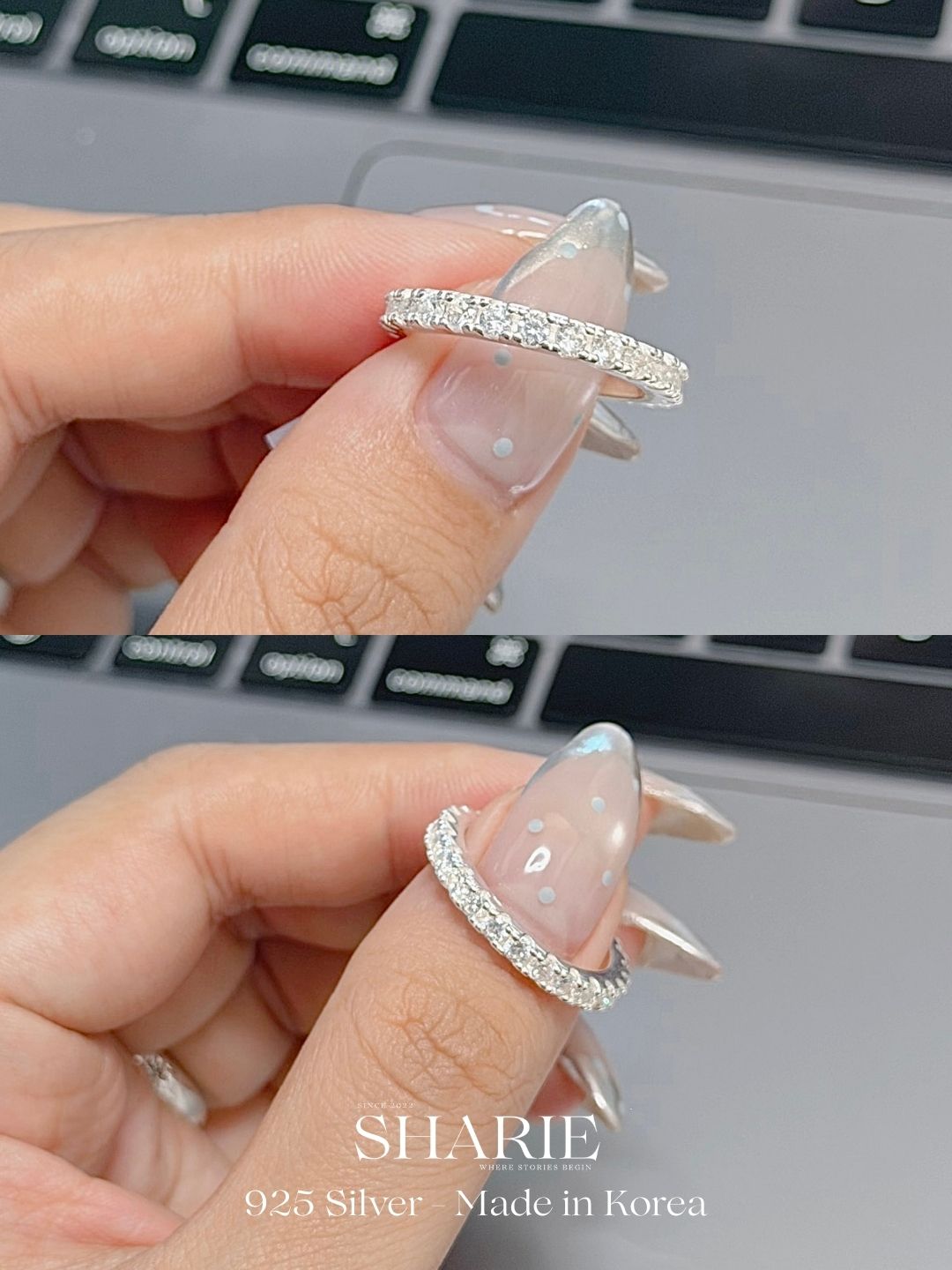 #675丨2.8mm CZ Eternity Band Ring丨925 Silver
