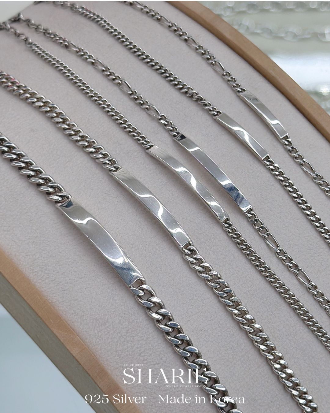 #770 | The Continuum Bracelet | Couple Bracelet with Engraving Service | 925 Silver