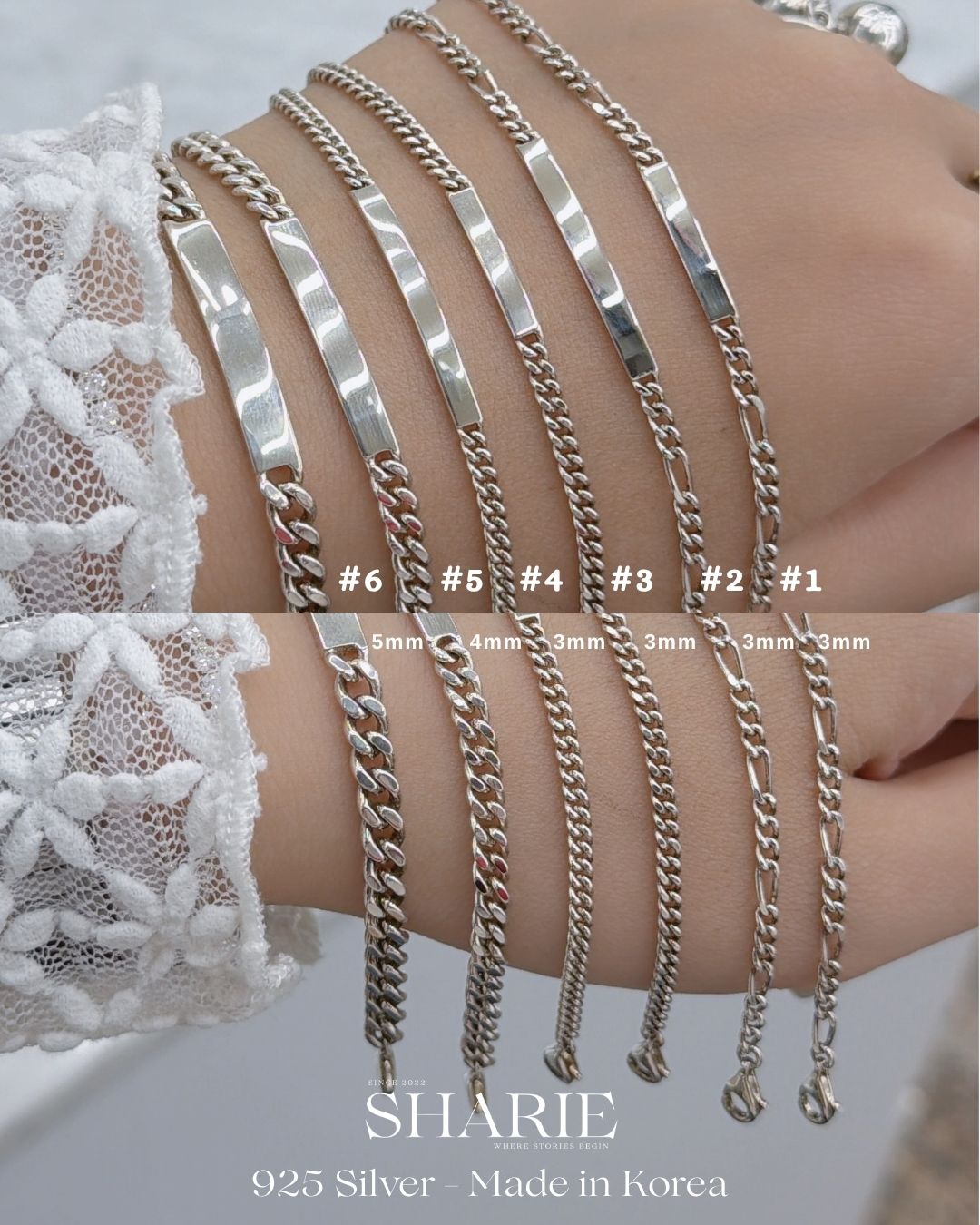 #770 | The Continuum Bracelet | Couple Bracelet with Engraving Service | 925 Silver
