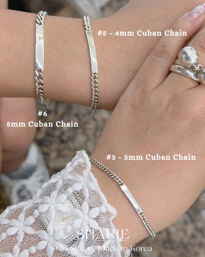 #770 | The Continuum Bracelet | Couple Bracelet with Engraving Service | 925 Silver