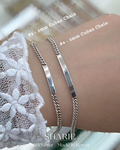 #770 | The Continuum Bracelet | Couple Bracelet with Engraving Service | 925 Silver