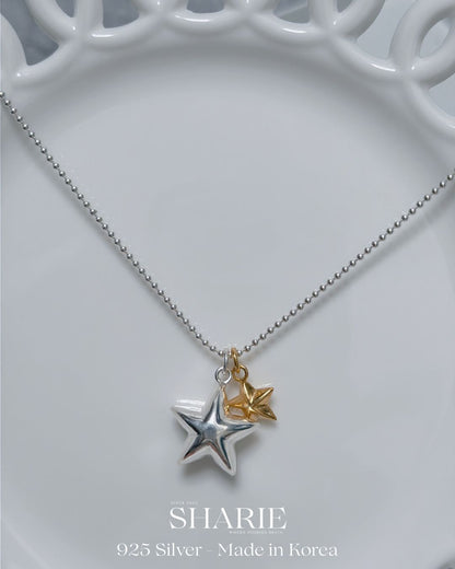 #751 #752 | Solid Stars Necklace | 925 Silver