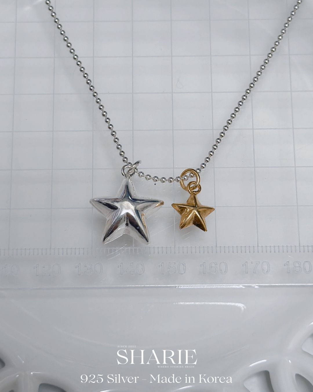 #751 #752 | Solid Stars Necklace | 925 Silver
